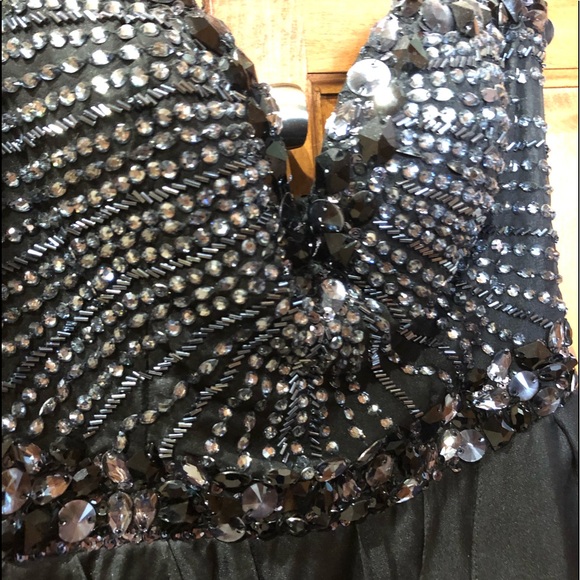 Sherri Hill black mini dress